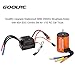 GoolRC Upgrade Waterproof 3650 3500KV Brushless Motor with 60A ESC Combo Set for 1/10 RC Car Truck