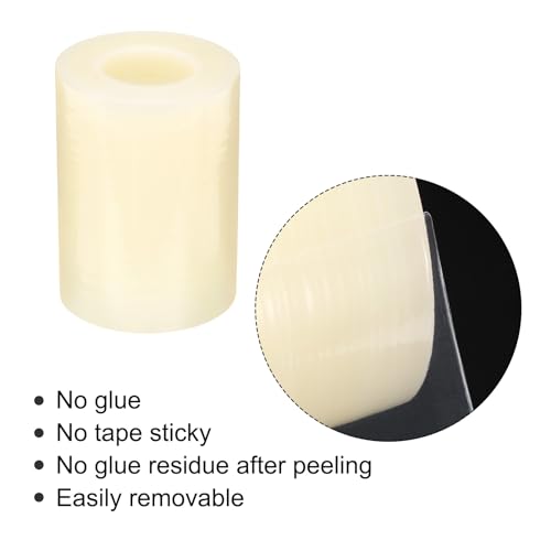 Image of MECCANIXITY Removable Protective Film Tape, 4 Inch x 164 Ft Surface Protective Scratch Film Tape Roll for Furniture, Electrical Appliances, Clear
