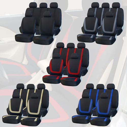 Housses de siège Renault Modus (2004-2012) - Ensemble complet universel 5 places auto - 6