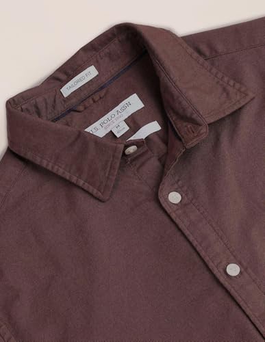 Image of U.S. Polo ASSN. Men's Solid Cotton Dobby Tailored Fit Shirt