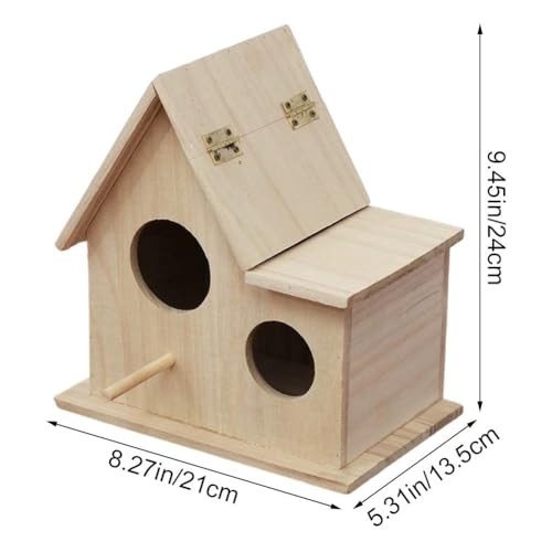 Cabane de nidification résistante aux intempéries en bois de qualité supérieure