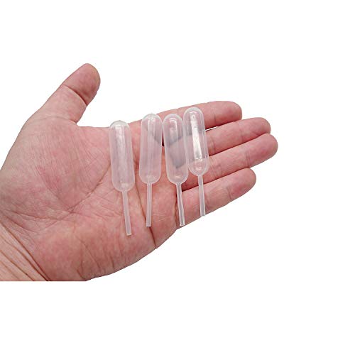 MANSHU 200PCS 4ml Dessert Pipettes, Plastic Squeeze Transfer Pipettes Dropper Liquid Injector for Cupcake Strawberries Chocolate Ice Cream
