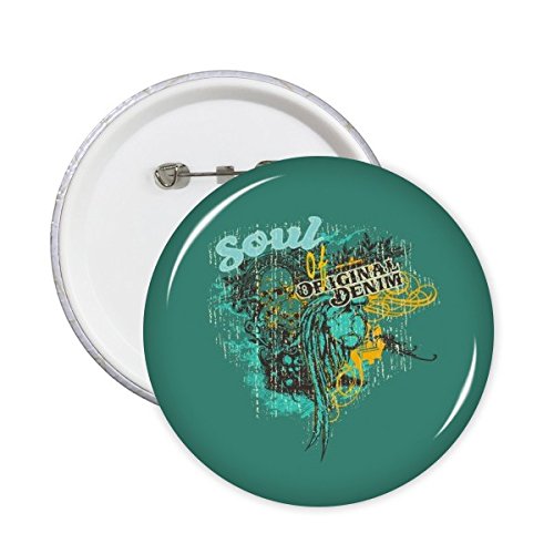 Graffiti culture soul of original design pins pour veste denim