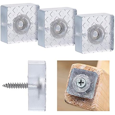 Furniture Pads Floor Protectors Chair Pads Heavy-Duty Furniture Felt Pads with screws Anti Scratch Floor Protectors for Chair Table Feet , Rubber feet for Hardwoods Floors Increase in height 20 Cover