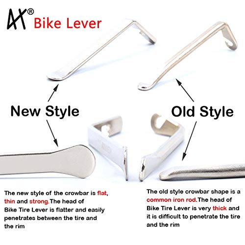 Tragoods Premium Bicycle Tire Lever Tyre Spoon Iron Changing Tool, Bike Tire Levers Premium Stainless Steel Levers to Repair Bike Tube, Best Tire Changing Tool, Set of 5 by Tragoods - Image 4