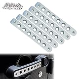 Side Door Handle Inserts Cover Trim Fits for Jeep Wrangler Accessories JK JKU Liberty Sahara & Unlim
