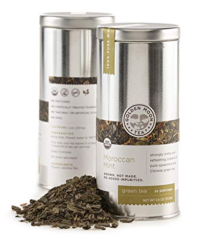 Organic Moroccan Mint Green Tea - Loose Leaf, Non-gmo - Trav