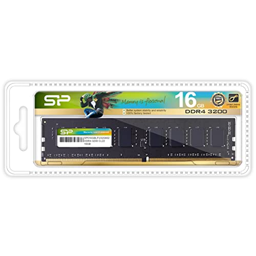 Image of Silicon Power DDR4 16GB 3200MHz (PC4-25600) CL22 UDIMM 288-Pin Desktop Computer Memory