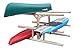 5-Place 1 Paddleboat + 2 Canoes + 2 Kayak/SUP Log Racks, Boat Stands, Kayak Racks for Outdoor Storages, SUP Storage Rack, Canoe Boat Storage for Garage Organization, Canoe Paddle Holder - Natural