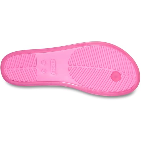 Crocs Miami Jelly Round Toe Tongs Femmes Lemonade Jelly - vue 9
