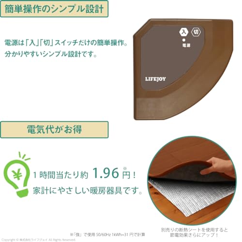 ライフジョイ ホットマット フローリング調 FM121Cサムネイル6
