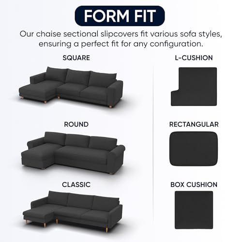 image for PAULATO BY GA.I.CO. Sectional Couch Cover - Chaise L-Shape Sofa Slipco