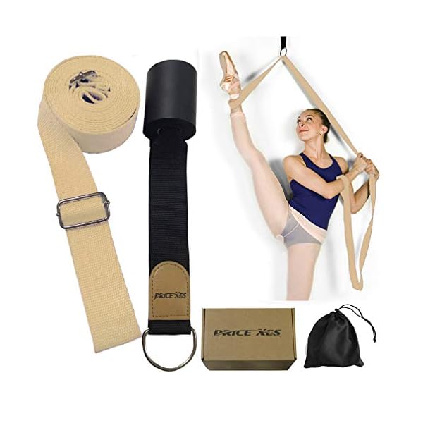 Price-Xes-Leg-Stretcher-Door-Flexibility-Stretching-Leg-Strap-Great-for-Ballet-Cheer-Dance-Gymnastics-or-Any-Sport-Leg-Stretcher-Door-Flexibility-Trainer-Premium-Stretching-Equipment Price Xes Door Flexibility & Stretching Leg Strap - Great for Ballet Cheer Dance Gymnastics or Any Sport Leg Stretcher Door Flexibility Trainer Premium Stretching Equipment (Khaki)