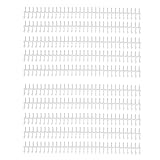 10 STÜCKE Binderücken 30 Löcher Kammbindungen 12 Mm Durchmesser DIY Schneidbare Kunststoff A4 Drahtbinderücken für Schule Büro(Weiß)