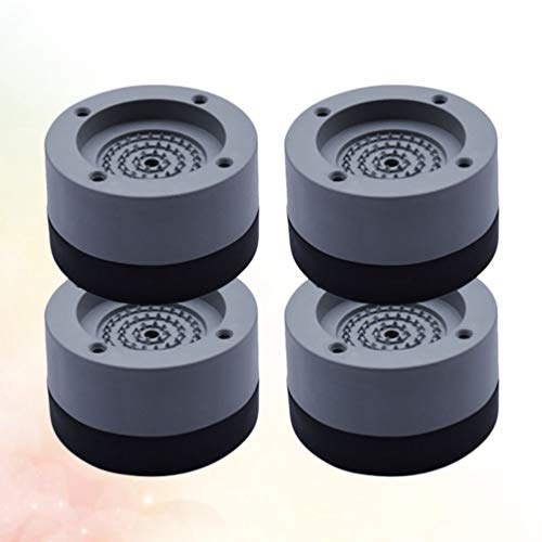 Lurrose 4PCS Silicone Almofadas Máquina de Lavar Roupa Máquina de Lavar Geladeira Absorvedor de Refo