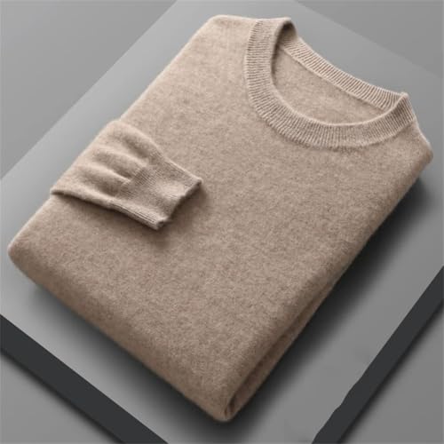 Disimlarl Men Solid Knit Sweater Pullover Crew Neck Long Sleeve Jumpers Wool Knit Slim Fit for Business2