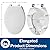 Bemis Steadfast 3" Raised Toilet Seat with Open-Front, Hinges that Never Loosen, Elongated