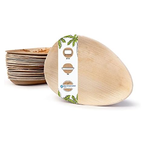 Assiettes en Feuilles de Palmier BIOZOYG 25x Cover