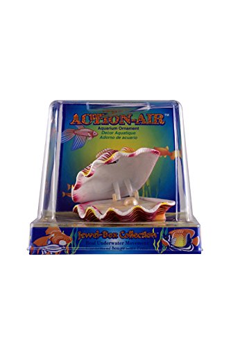 Penn Plax Aerating Action Ornament, Treasure Chest - Opens and Closes - Mini