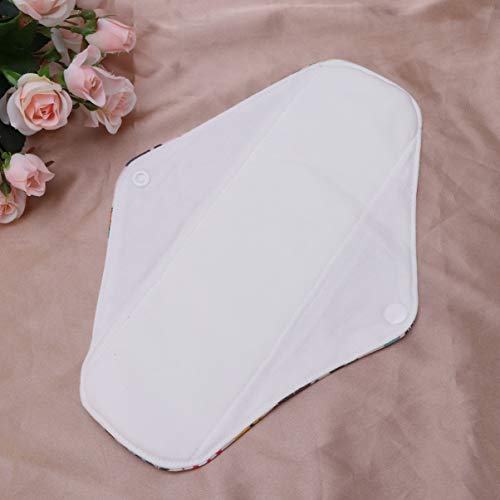 Milisten Almofadas Sanitárias Reutilizáveis â€‹â€‹Padrão Bonito Pano Lavável Almofadas Menstruais Ab