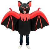 Inflatable Bat Costume Adult Halloween Animal Blow Up Outfit for Women Men