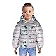 JinBei Winterjacke für Baby Jungen, Kinder Mantel mit Kapuze Warme Dinosaurier Grau Kapuzenjacke, Kleinkind Ultraleicht Gepolstert Herbst Steppjacke Oberbekleidung Wintemantel Alter 1-2 Jahre