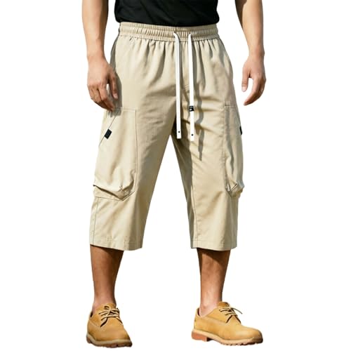 Short Boxe Thai Musculation Grande Sport : Pantalon Homme Baggy Uni