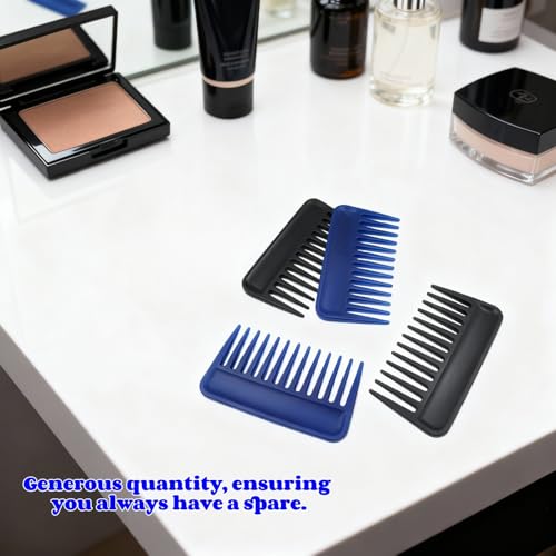 Set 4 Pcs Peines Dientes Anchos Negro y Azul miniatura 7