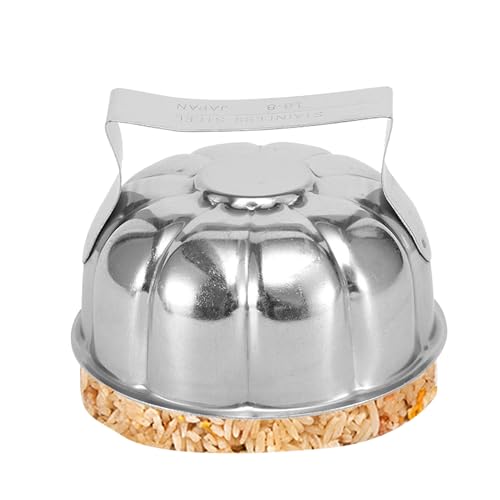 Moule à riz en acier inoxydable – Outil de placage de riz frit réutilisable | 304 moules de cuisson alimentaires-ustensiles de cuisine pratiques pour des portions uniformes Restaurant maison et Hallow