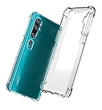 QHOHQ Case for Xiaomi Mi Note 10,Xiaomi Mi Note 10 Pro,Transparent Ultra Slim Soft Silicone TPU Anti-Fall Case (Clear)