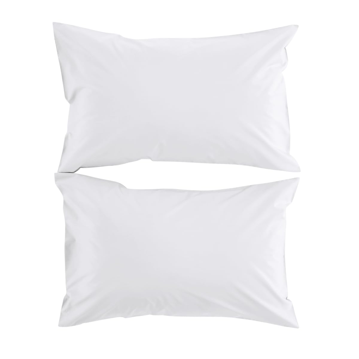 Christy 200TC Organic Pillowcases | Set of 2 | Classic White | 100% Certified Organic Cotton Bedding | Super Soft and Smooth Bed Linen