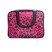 Juicy Couture Hot Pink Black Makeup Bag Cosmetics Organizer Travel Essentials Weekender Leopard Print