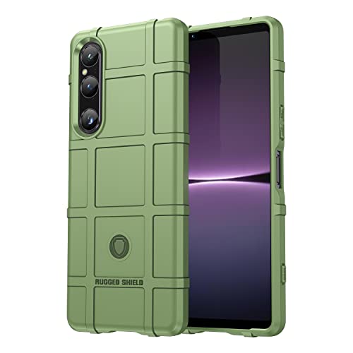 Ysnzaq Armor Case for Sony Xperia 1 V 6.5', Military Grade Durable Rugged Shockproof Protective Phone Cover for Sony Xperia 1 V HD Green