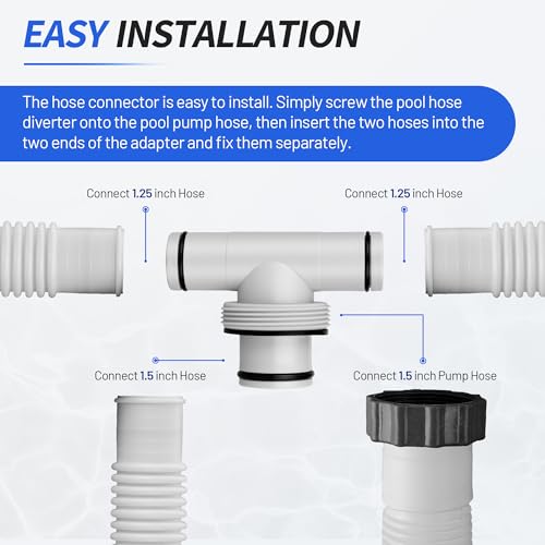 Pool Hose T-Joint Connector Kit for Intex&Coleman Above Ground Pool Filter by Ophjerg - Used condition - Image 6