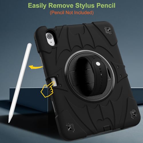 Funda iPad 7 generación rígida silicona azul triple capa antigolpes con correa 9.7 pulgadas 7
