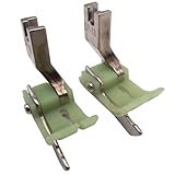 CKPSMS Marque – Lot de 2 pieds presseurs en plastique de guidage côté gauche #SP-18TL compatibles avec / remplacement pour machine à coudre JUKI DDL-5550 8700 Brother DB2 (1/8 L, 2 pièces)