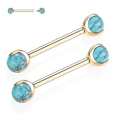 Turquoise,1 Pair,Gold