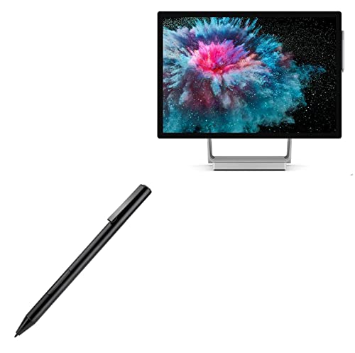 BoxWave Stylus Pen Compatible with Microsoft Surface Studio 2 - ActiveStudio Active Stylus 2019, Electronic Stylus with Ultra Fine Tip - Jet Black