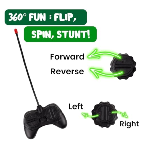 Image of Rechargeable 360 RC Stunt Car for Kids | Double-Sided Flip, Drift & Spin | 4WD High-Speed Off-Road Remote Control Car with LED Lights & Sound | Durable Toy for Boys & Girls Age 4-12 Indoor & Outdoor