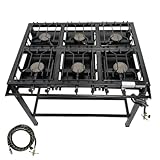 Top 10 Melhores Fogão Industrial para comprar em 2025 10 Fogão Industrial 6 Bocas, FERRO FUNDIDO, Base de Aço Carbono, Alta Pressão, 68x95cm