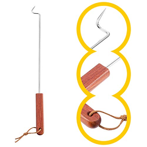Yardwe Flipper Alimentos Turner Carne Ganchos Ganchos de Aço Inoxidável PARA CHURRASCO Churrasco Coz