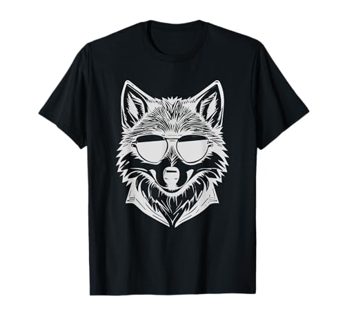 Cool Wolf Design Wild Animal Wolf Lover per uomini, donne e bambini Maglietta
