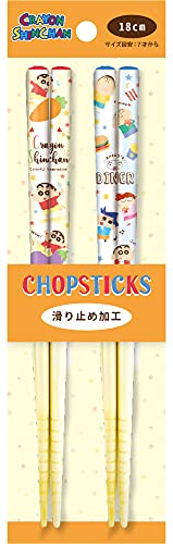 ティーズファクトリー ペア竹箸 18cm クレヨンしんちゃん ベジタブル/バーガー KS-5535548BB