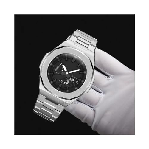Kit de modification Casio GA2100 acier style Nautilus pour le quotidien - 5