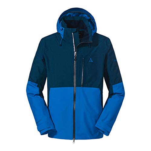 Schöffel Herren Jacket Padon M, wasserdichte und winddichte Regenjacke, atmungsaktive Outdoor Jacke, moonlit ocean, 56