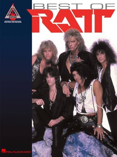 Ratt Best of Ratt Guitar Recorded Versions | Electric Guitar Sheet Music Songbook with Tablature for Rock Fans | Guitar Tab Book Featuring 13 Classic Hard Rock Songs