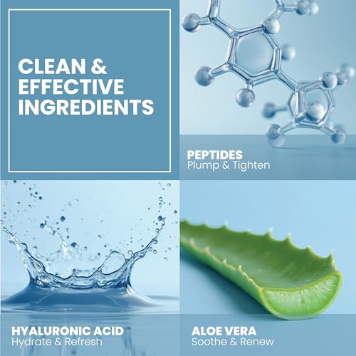 Eva Naturals Peptide Complex Serum for Face – Anti Aging Collagen Booster, Wrinkle & Fine Line Repair, Firming & Hydrating Facial Serum for Microneedling & Skin Renewal (60 mL) - Image 7