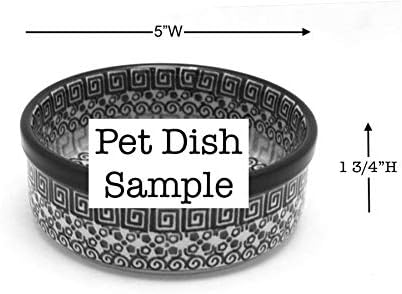 Polish Pottery Pet Dish - 10 oz. - Boo Boo Kitty