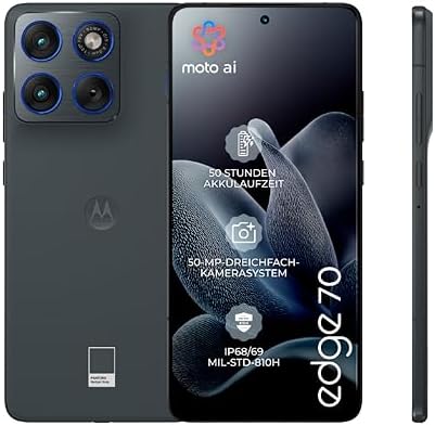 Motorola Edge 70 512GB — šoninis vaizdas