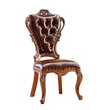 【STYLE EUROPÉEN】 : les profils majestueux et les courbes spectaculaires sont encore soulignés par une finition brillante. Des sculptures complexes et des pieds spectaculaires rehaussent votre style de salle à manger et ajoutent une décoration belle et élégante à n'importe quelle pièce.